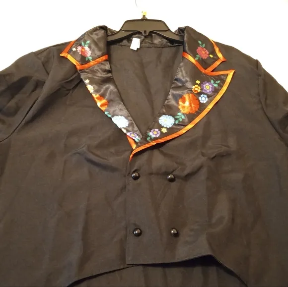 🆕 Adult Dapper Day of the Dead Jacket and Hat Plus Size