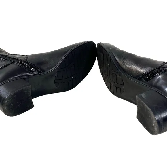 🎉 HP! ❤️ Bandolino Cazadora Black Leather Riding Boots