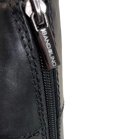🎉 HP! ❤️ Bandolino Cazadora Black Leather Riding Boots