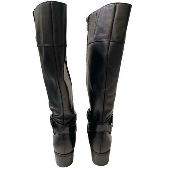 🎉 HP! ❤️ Bandolino Cazadora Black Leather Riding Boots