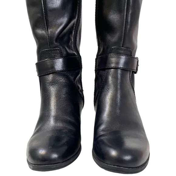🎉 HP! ❤️ Bandolino Cazadora Black Leather Riding Boots