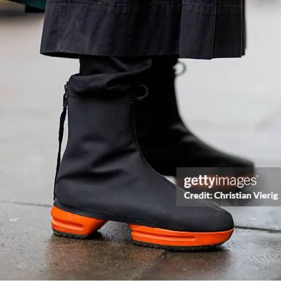 - new Y-3 Two-Tone Neoprene Ankle Boots in Black size Women’s US 7