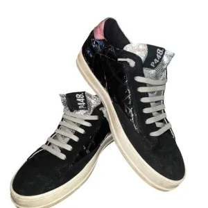 ▶️ P448 ◀️ You Can Surf later Black Croc Patent Leather. Size EU 39 US 8.5 / 9