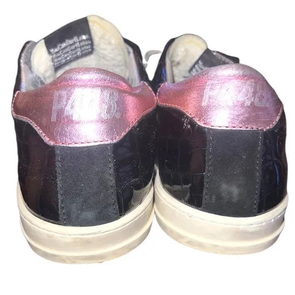 ▶️ P448 ◀️ You Can Surf later Black Croc Patent Leather. Size EU 39 US 8.5 / 9