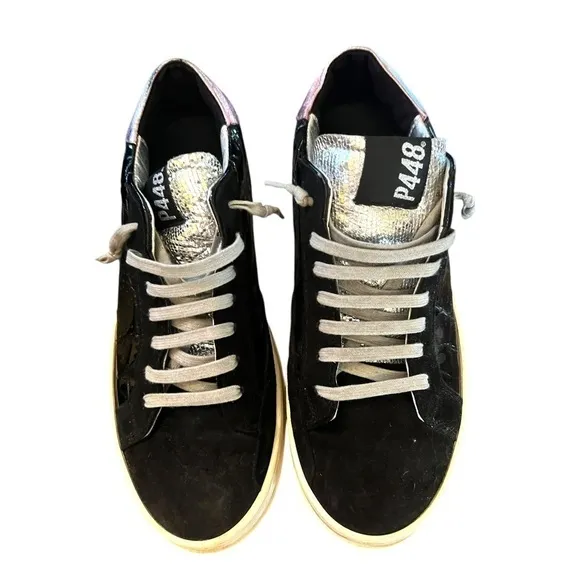 ▶️ P448 ◀️ You Can Surf later Black Croc Patent Leather. Size EU 39 US 8.5 / 9