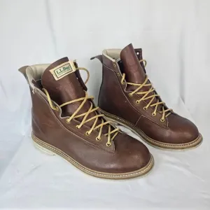 1950s–60s L.L. Bean Leather fly fishing Boots Men’s 11 Made in USA Vintage