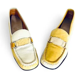1960’s vintage two-toned loafers by Flings; made in USA, size 8
