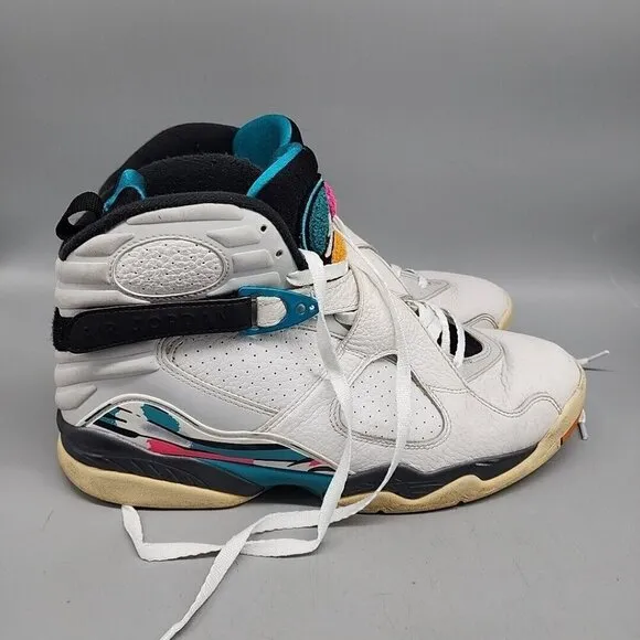 2018 Air Jordan Retro 8 South Beach Men’s Size 11 Retro Sneaker Shoe Hight Top