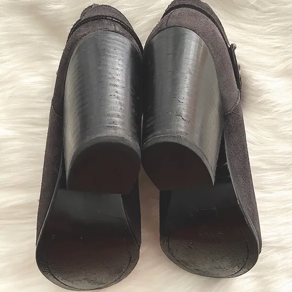 #243 Rag &amp; Bone Soft Black Distressed Boho Leather Heel Boots