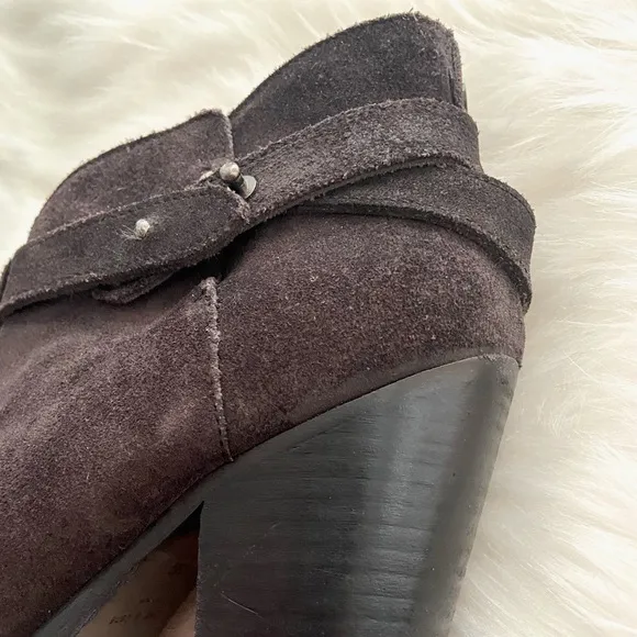 #243 Rag &amp; Bone Soft Black Distressed Boho Leather Heel Boots
