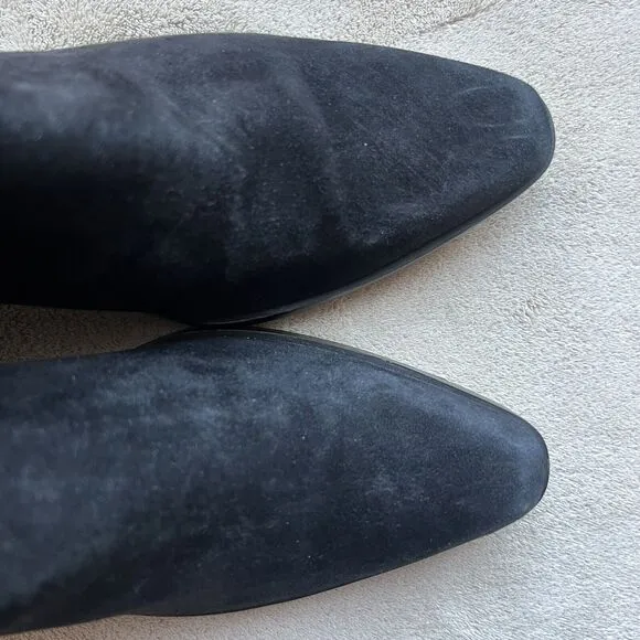27 EDIT by Naturalizer Berkley 2 Black Suede Leather Western Cowgirl Bootie 6.5
