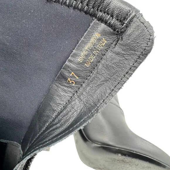 3.1 Phillip Lim Women's Black Leather Kyoto Stretch Ankle Boots Size 37