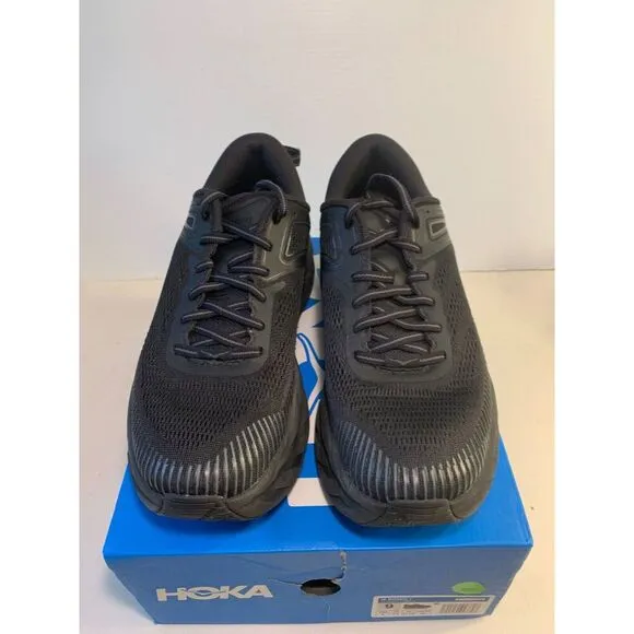 .4033 Hoka Bondi 7, Black/Black, Womens Running Shoes-US 9 Womens