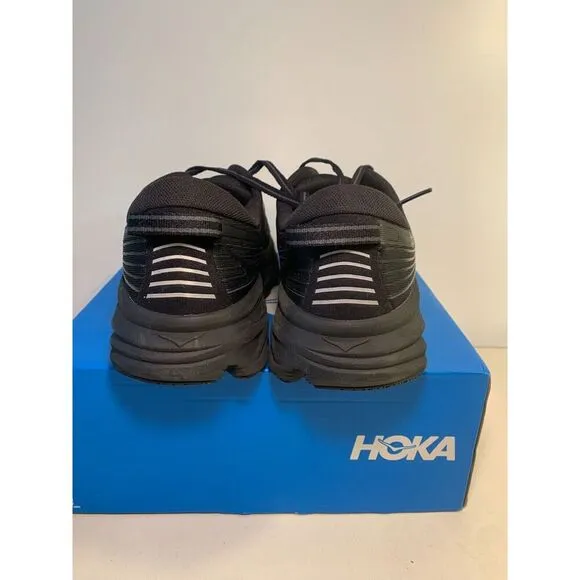 .4033 Hoka Bondi 7, Black/Black, Womens Running Shoes-US 9 Womens