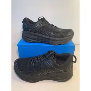 .4033 Hoka Bondi 7, Black/Black, Womens Running Shoes-US 9 Womens