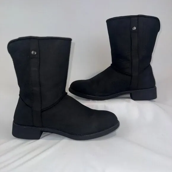 ABEO Pro Burlington Oiled Leather Shearling Boots