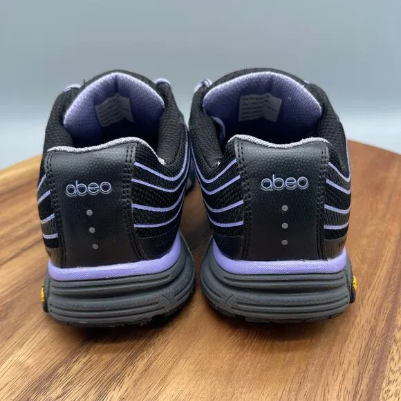 Abeo Raisa Shoes Womens Size 7 M Black/Lavender Walking Comfort Vibram Sneakers