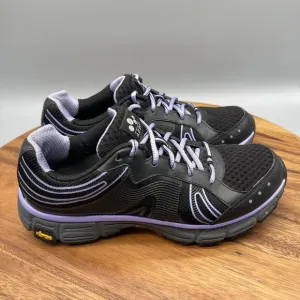 Abeo Raisa Shoes Womens Size 7 M Black/Lavender Walking Comfort Vibram Sneakers