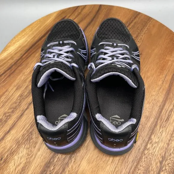 Abeo Raisa Shoes Womens Size 7 M Black/Lavender Walking Comfort Vibram Sneakers
