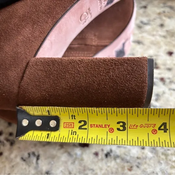AD &amp; Daughters Vero Curio Theodorah Knee High Suede Block Heel Boots Size 7.5
