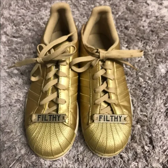 Addidas Limited Rare Gold Superstar Kicks Mens 6.5