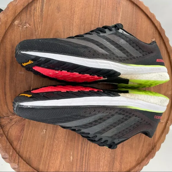 Adidas Adizero Adios 5 Mens Shoes Black/Signal Green size 11