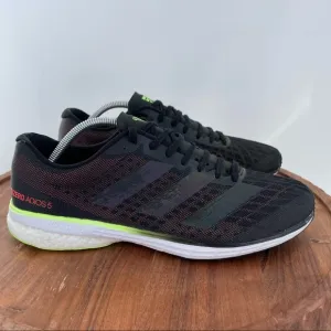 Adidas Adizero Adios 5 Mens Shoes Black/Signal Green size 11
