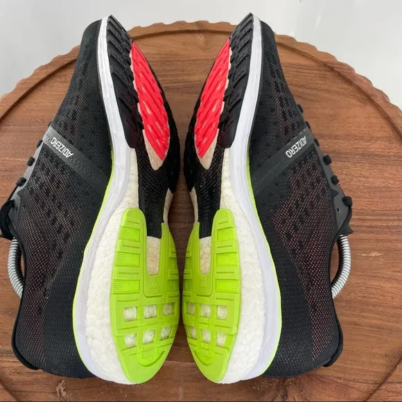 Adidas Adizero Adios 5 Mens Shoes Black/Signal Green size 11