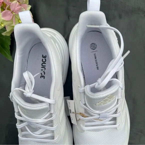 Adidas big kids White Running Shoes size 6.5