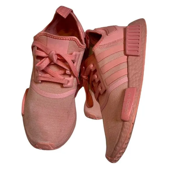 adidas boost pink lace up NMD_R1 Sneakers Shoes sport size 7 sneakers