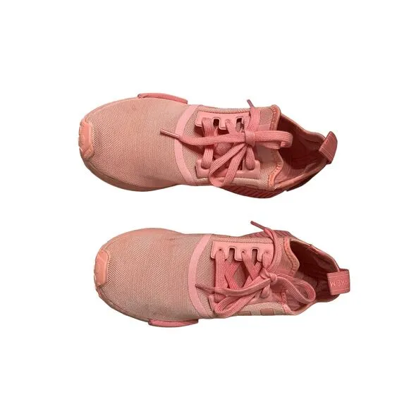 adidas boost pink lace up NMD_R1 Sneakers Shoes sport size 7 sneakers