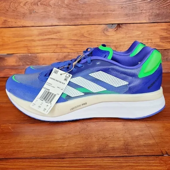 Adidas Boston 10 Shoes Men‎ 10 Lightstrike Pro Running Sonic Ink Blue Green