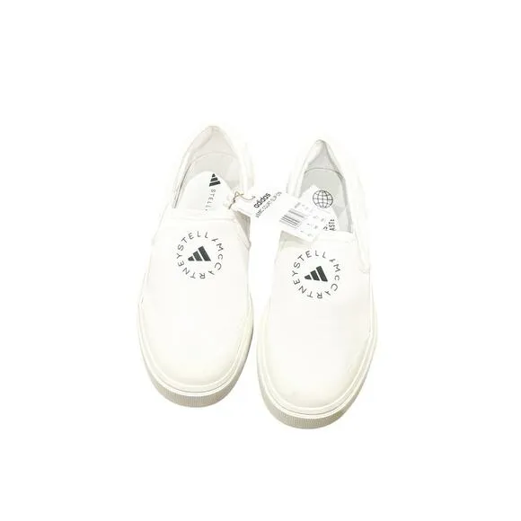 Adidas by Stella Mccartney Court Slip-On Sneaker Canvas Shoes Size 6.5 NWT