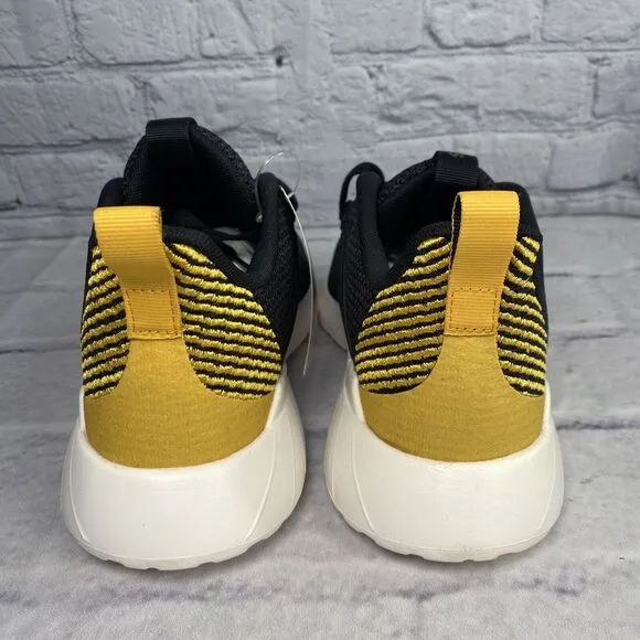 Adidas Cloudfoam Questar Flow Mens Size‎ 8 EE8214 Black Gold Running Shoes W/Box