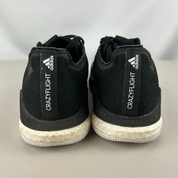 Adidas Crazy Flight Women's Volleyball  Black and White Shoes Sz: 6.5