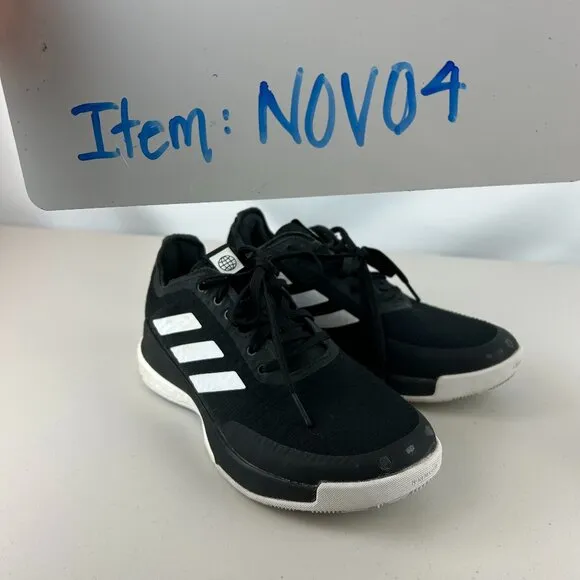 Adidas Crazy Flight Women's Volleyball  Black and White Shoes Sz: 6.5