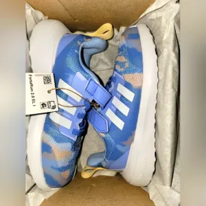 Adidas FortaRun 2.0 Cloudfoam Sport EL 'Blue Fusion Camo' shoes; Toddler size 10