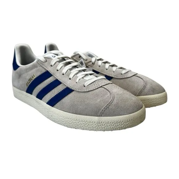 Adidas Gazelle A-Club Manchester United Cream Blue Shoes IH2633 Men's Size 8.5