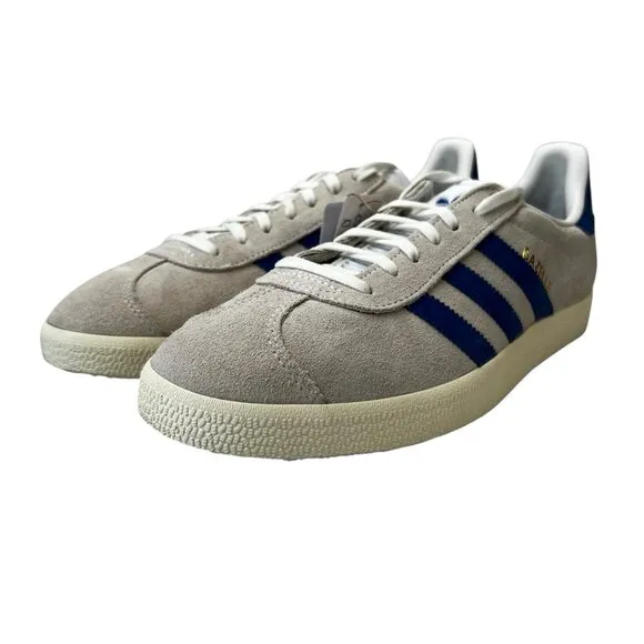 Adidas Gazelle A-Club Manchester United Cream Blue Shoes IH2633 Men's Size 8.5