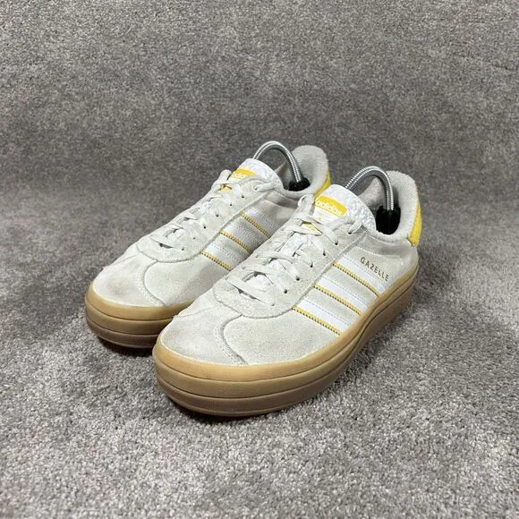 Adidas Gazelle Bold Ivory Bold Gold IH9929 Athletic Shoes Sneakers Women’s Sz 9