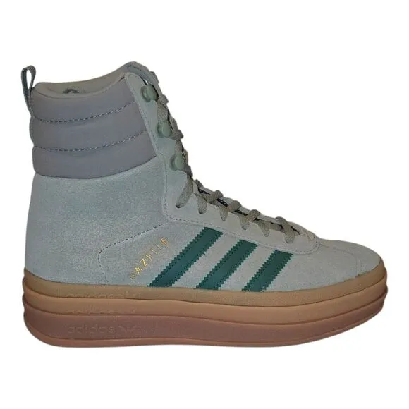 Adidas Gazelle Boots Silver Green Gum Women's Fashion Shoes ID6982 Size 6