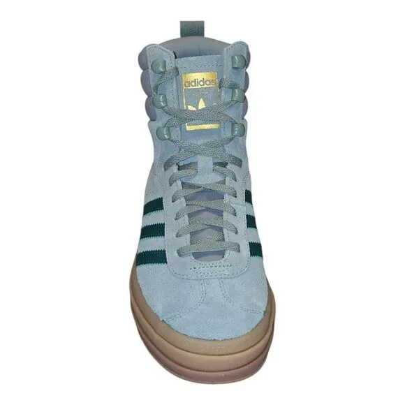 Adidas Gazelle Boots Silver Green Gum Women's Fashion Shoes ID6982 Size 6