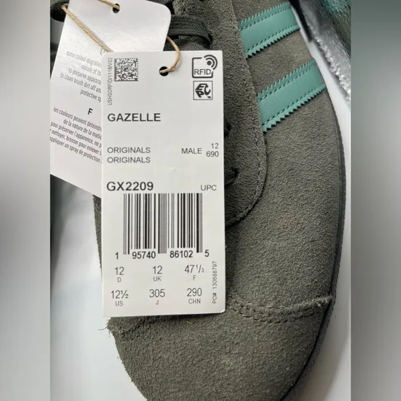 Adidas Gazelle Pantone ‘Olive Green Black’ (GX2209)