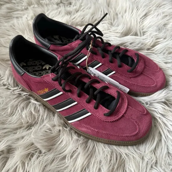 ADIDAS Handball Spezial Shoes Maroon / Core Black / Crystal White Size 9…
