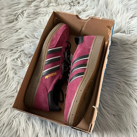 ADIDAS Handball Spezial Shoes Maroon / Core Black / Crystal White Size 9…