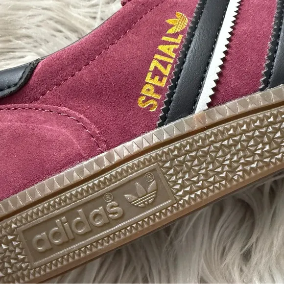ADIDAS Handball Spezial Shoes Maroon / Core Black / Crystal White Size 9…
