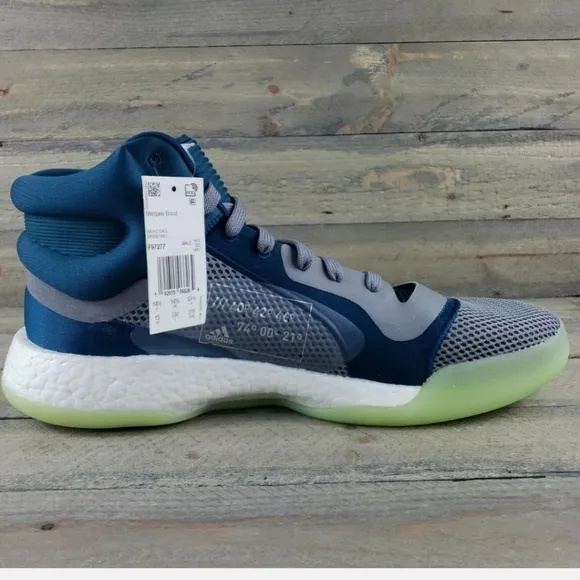 adidas Marquee Boost Basketball Shoes Teal/Grey