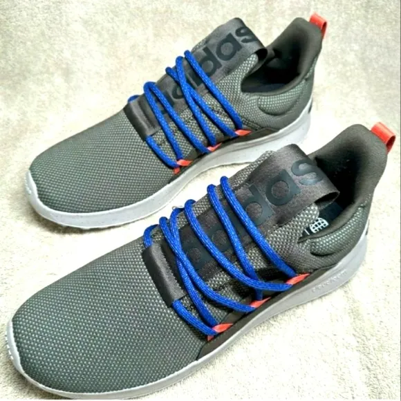 Adidas Men's Cloudfoam Sport Sneakers Green Blue Pull-on Shoes Size 11