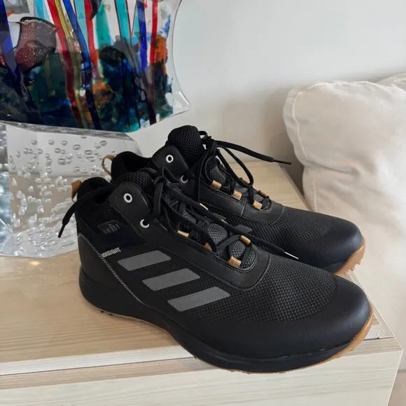 adidas Men's S2G Spikeless Golf Shoe Black Leather Lace Up Size 13