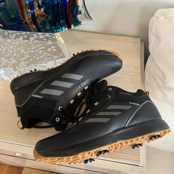 adidas Men's S2G Spikeless Golf Shoe Black Leather Lace Up Size 13